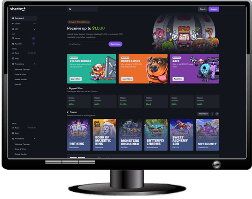 Sherbet Casino Website